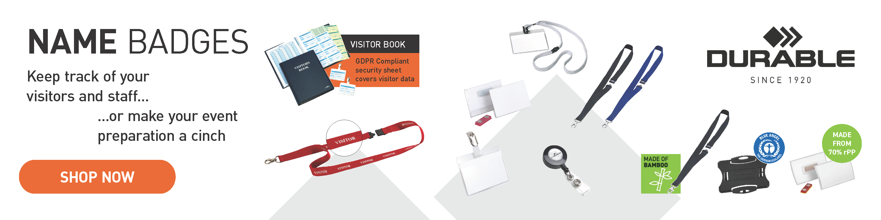 Badges & Badge Holders - Durable